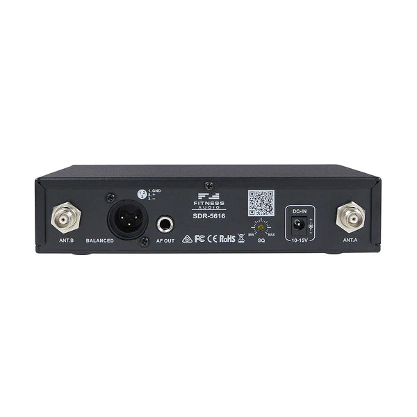 Fitness Audio SDR-5616 Receiver for U-Series Wireless Mic systems — AV Now  Fitness Sound