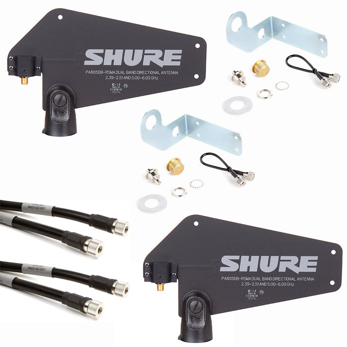 Remote Antenna Extension Kit for Shure GLXD4R+ Reciever