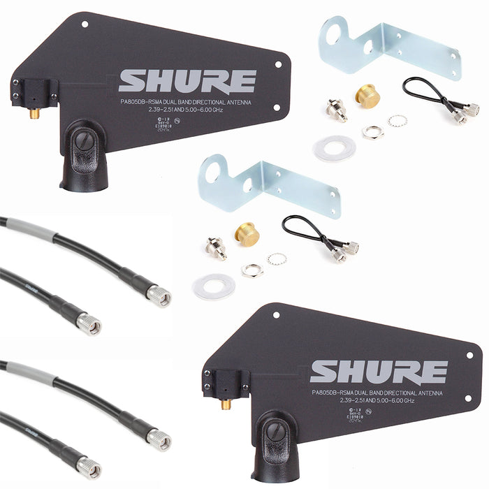 Remote Antenna Extension Kit for Shure GLXD4R+ Reciever