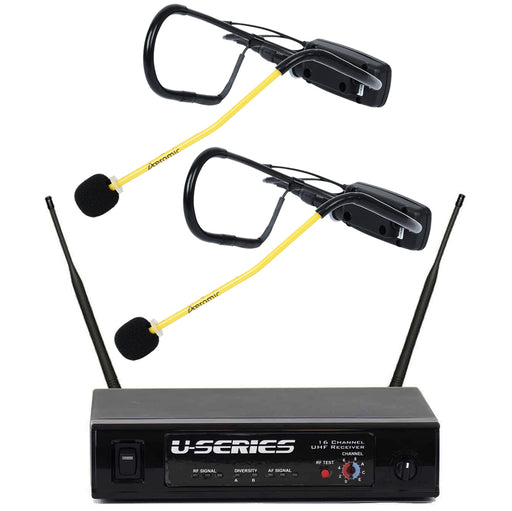 Fitness Audio UHF Mini-TX Aeromic Fitness Microphone System Bundle