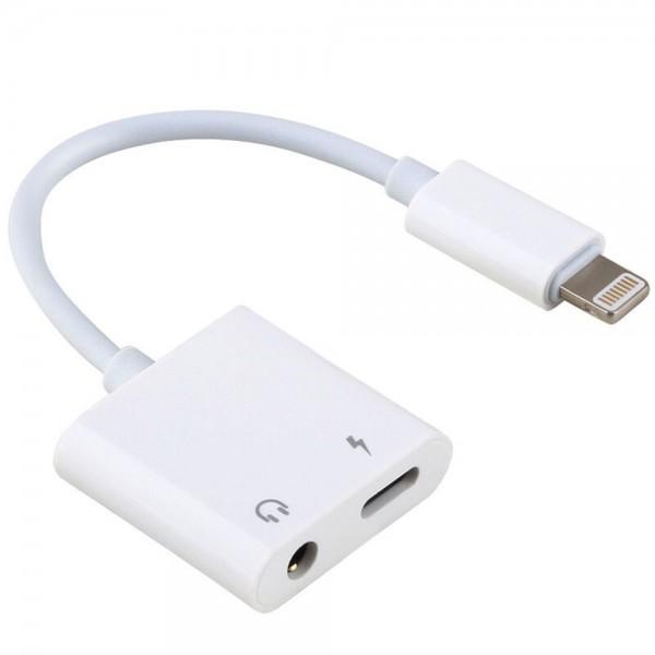 Cool Double Adaptateur Bluetooth Jack 3.5mm + Lightning Charge