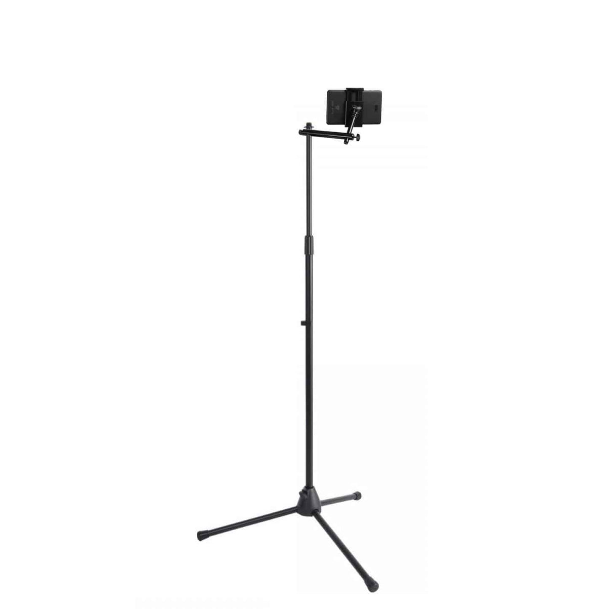 Floor Tripod Base Stand with Smart Device Holder — AV Now Fitness Sound