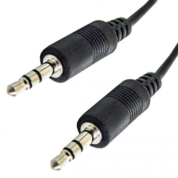Cable conector 3,5 mm a 2 conector RCA de 1,8 m, reforz
