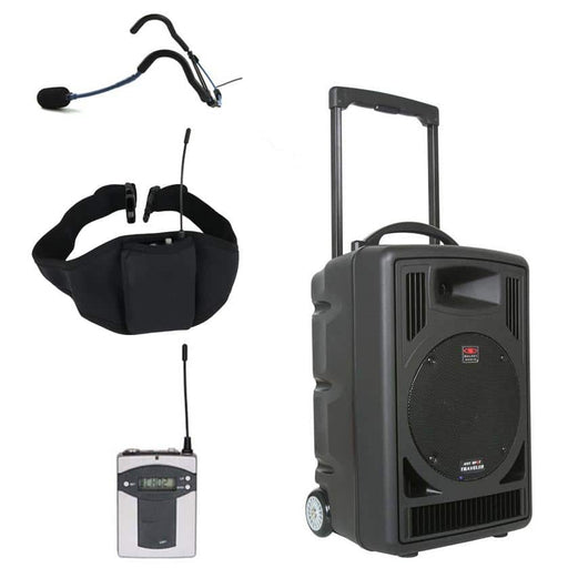 Best Battery Operated Portable PA System On-the-Go™ Package with Bluetooth  and 10 Input Battery Powered Mixer